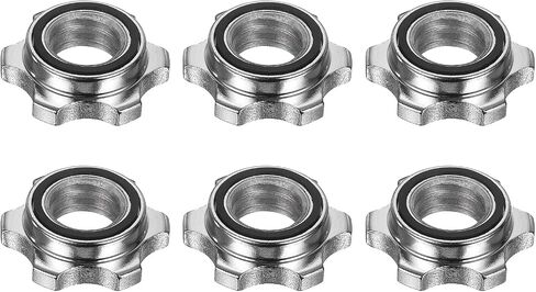 Dumbbell Collars, Barbell Spin Lock Hex Nuts Anti Slip Weight Clip Steel in Kuwait