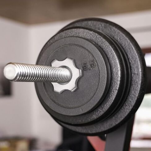Dumbbell Collars, Barbell Spin Lock Hex Nuts Anti Slip Weight Clip Steel in Kuwait