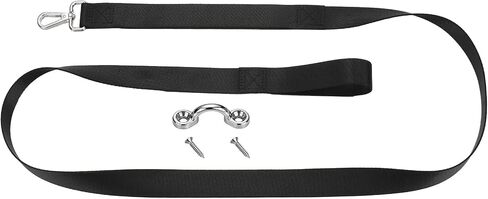 SATINIOR Pontoon Ladder Pull up Strap with Stainless Steel Buckle - 55x1 Inch High-Strength 4500 lb Tensile Strength Pull Rope Polyester Webbing Lifetime Durable Stitching and Stainless Steel Fitting in Kuwait