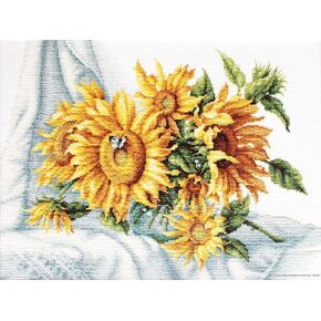 Lucas-S Sunflowers Counted Cross-Stitch Kit