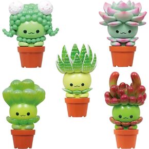 Qualia Succulent Friends Blind Box Plastic Toy- Blind Box Includes 1 of 5 Collectable Figurines - Fun, Versatile Decoration - Authentic Japanese Design - Made from Durable Plastic