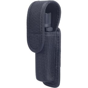 TAFTACFR Molded Flashlight Pouch Tactical Flashlight Holster with Removable Top Cover and Hidden Snap Flash Light Case for Duty Belt