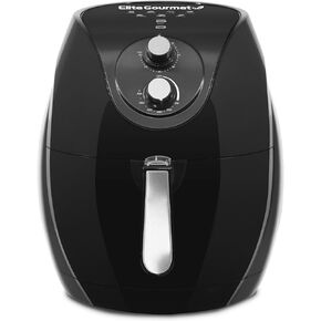 Elite Gourmet EAF-658 Electric 6.5Qt Air Fryer, XXL Capacity, 4.75Lbs of Food, 1700WOil-Less Healthy Cooker Timer & Temperature Controls, 26 Recipe Cookbook