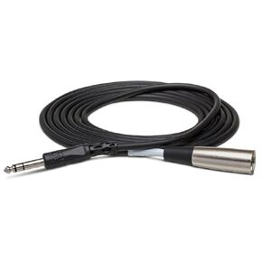 Hosa STX-102M 1/4" TRS to XLR3M Balanced Interconnect Cable, 2 Feet