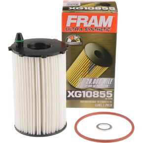 FRAM Ultra Synthetic Automotive Replacement Oil Filter, Designed for Synthetic Oil Changes Lasting up to 20k Miles, XG10855 (Pack of 1)