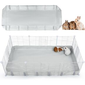 Guinea Pig Cage Liner, Waterproof C&C Cage for Guinea Pigs, Guinea Pig Bedding with Tarp Bottom for C&C Grids, 47 * 24 inches Cage Liners for Small Animals, Guinea Pig, Bunny, Hamster, Rabbit