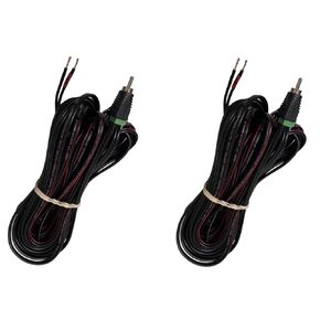USAV 16AWG 20FT Speaker Wire RCA Adapter Plug to Bare Wire for AV Receiver, Speakers Stereo Wire Cord to RCA - Pair