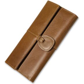 Aoyom Wallet Women Genuine Leather Billfolds for Ladies Card Wallets Slim Wallet for Women(red)