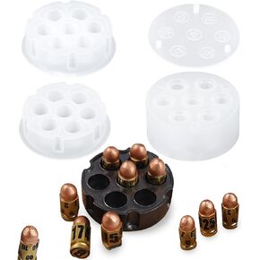Bullet Dice and Dice Box Resin Molds Silicone Set of 7 Epoxy Resin Molds Dice Silicone Molds for Epoxy Resin for Role Playing Games Table Board Game DIY Dices Making