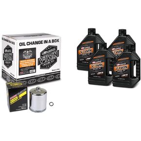 V-Twin Quick Change Kit Mineral w/Black Filter, Evo/Sportster