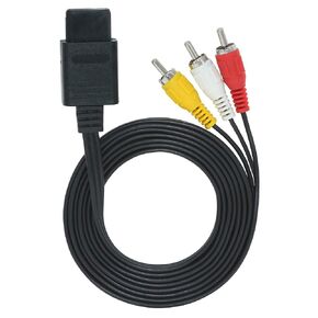 OSTENT AV Audio Video A/V TV Cable Cord for Nintendo 64 N64 GameCube NGC SNES SFC