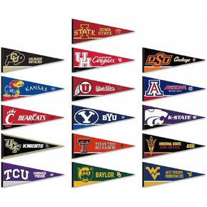 Big 12 Conference College Pennant Set