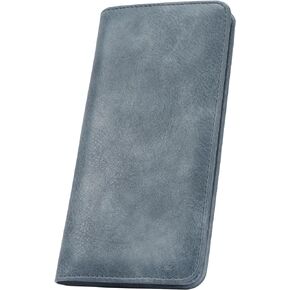 MEITRUE Slim Wallet Women Ultra Thin Leather Womens Wallet RFID Blocking Credit Card Holder Bifold Clutch Long Ladies wallet