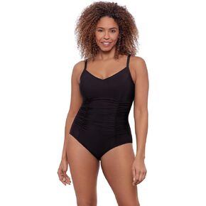 Aqua Green Women's Standard Princess Seam Shirred One Piece