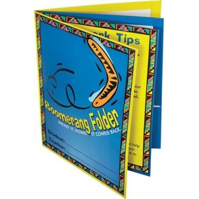 Really Good Stuff Send It Home-It Comes Back Boomerang (12-Pack) Four Pocket Informational Folders for Classroom: Durable Teacher Supplies and Student Folders for Organized Learning and Communication