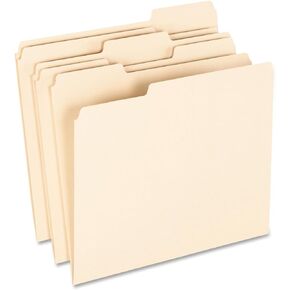 Earthwise by Pendaflex 74520 Recycled Paper File Folder, 1/3 Cut, Ltr, Manila (Box of 100)