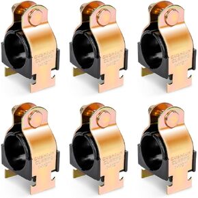 LBG Products 6 Pack Rubber Cushion Strut Clamp,3/4" OD Pipe Strut Clamps for Mounting Copper Piping,PEX Pipe,CVPC Tubing,Heat Resistant Mount Strut Clamp,Easy Installation with Bolts and Nuts