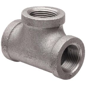 Anvil 8700120507، تركيب أنابيب حديد قابلة للطرق، تي شيرت، 3/4 بوصة NPT أنثى، لمسة نهائية سوداء