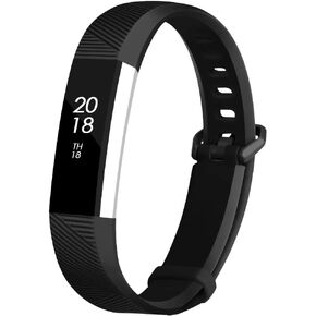Fcloud Sport Watch Bands Compatible with Fitbit Alta/Fitbit Alta HR Soft Water Proof Fitness Straps for Women Men（White，Small）