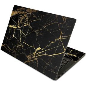 MightySkins Skin Compatible with Razer Blade Stealth 13.3" (2019) - Black Gold Marble | Protective, Durable, and Unique Vinyl Decal wrap Cover | Easy to Apply | Made in The USA
