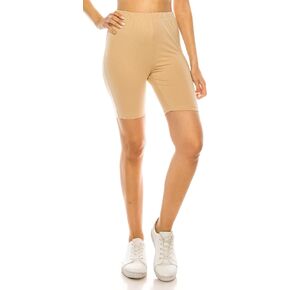 RENESEILLE Women's Active Biker Shorts – High Waist 7" Inseam Athletic Workout Gym Sports Yoga Running Bike Pants