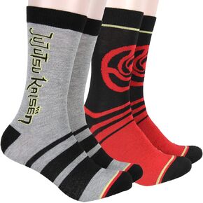 Jujutsu Kaisen Socks Jujutsu High Crest Logo 2 Pack Adult Crew Socks