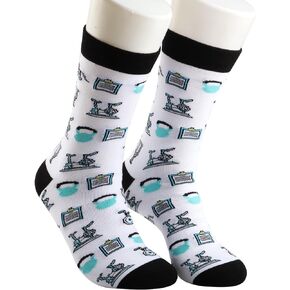 TOBGBE 2 Pairs Physical Therapy Socks PT Gift PT Appreciation Gift PTA Gift Physical Therapist Graduation Gift