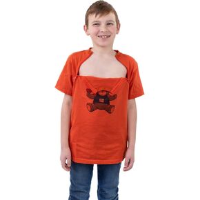 تي شيرت العلاج الكيميائي للأطفال من MandMcares مع إمكانية الوصول إلى منفذ الصدر | ملابس غسيل الكلى مزودة بسحابات على الصدر لسهولة الوصول إلى القسطرة in Kuwait