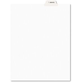 Avery 12385 Avery-Style Preprinted Legal Bottom Tab Dividers, Exhibit L, Letter (Pack of 25)