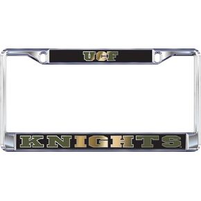 Craftique UCF Central Florida Mirrored Knights License Plate/Tag Frame