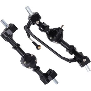Qiilu C24 Upgrades C24 Axle Upgrade Metal Front Rear Axle Gear Box for C14 C24 C34 C44 B14 B24 1 16 Rc Car Upgrade Parts