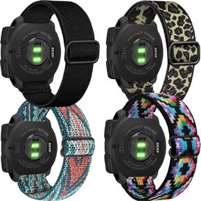for Garmin Instinct/Instinct 2 Solar Watch Bands Silicone Elastic Nylon Men Women, Soft Wrist Strap for Garmin Instinct Tactical/Tide/Esports/Instinct Solar Black