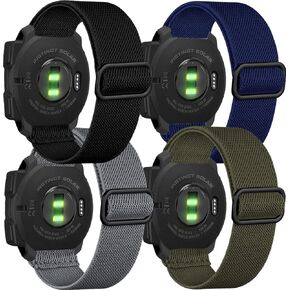 for Garmin Instinct/Instinct 2 Solar Watch Bands Silicone Elastic Nylon Men Women, Soft Wrist Strap for Garmin Instinct Tactical/Tide/Esports/Instinct Solar Black
