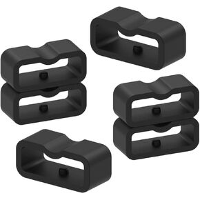 FitTurn 16MM Band Keeper Strap Loop Fastener Rings Compatible with Fitbit Inspire 2/ Inspire/Inspire HR/ACE 2 Bands Black (6 of Pack) Rubber Replacement Loop Rings for Inspire or ACE 2 Watch Bands