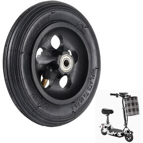 CMIYETO 6x1 1/4 6x1.25 Tire & Inner Tube & Hub Replacement for Electric Scooter Tire Pneumatic Tires Inflatable Rubber Tyre Wear-Resistant Wheel Replace Parts Black