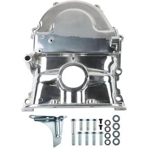 labwork Big Block Polished Aluminum Timing Cover Replacement for Ford FE BBF Mercury 360 390 427 428