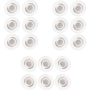 Quartet, 85391, Glass Magnets, Large, 0.45" dia, Clear, Pack of 18 Magnets