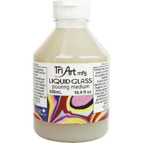 Tri-Art Liquid Glass Pouring Medium 500mL, 16.9 Fl Oz (Pack of 1)