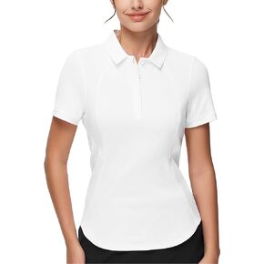 THE GYM PEOPLE Women's Short Sleeve Golf Polo Shirts Slim Fit Lightweight Running Tennis Shirts