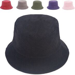 قبعة دلو صلبة للنساء والرجال، قبعة دلو مخملية قابلة للعكس للسفر والشاطئ يوميًا in Kuwait