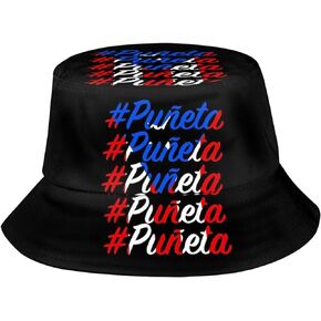 Puerto Rico Bucket Hat Wide Brim Sun Protection Hats Boonie Hats Puerto Rico Flag Outdoor Hats for Men Women