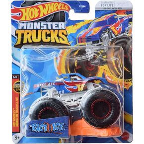 Hot Wheels Monster Trucks Race Ace, 2023 Connect and Crash Car