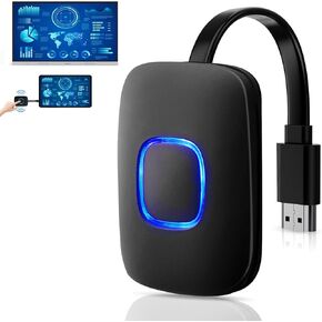 PWR4GTR 4K Wireless Display Adapter, Screen Wireless Transmitter USB Wireless Extender, Plug & Play, Support 2.4/5GHz for Streaming Video/Audio/File to Smart Whiteboard from Laptop/PC/iPad/Tablet/Mac