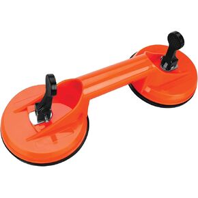 Performance Tool W1005 Dual 4-1/2 Inch Suction Cup Dent Puller, 2-Head Suction Cup, 132 Lbs. Lifting Capacity, Powerful for Lifting, Moving, Pulling, Handling Glass, Mirrors, and Metal Sheets