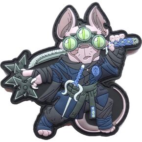 Ninja Sphynx CAT Katze Killer Patch Red Hitman