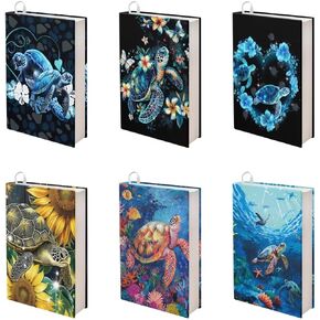 Jeiento American Flag Theme Book Covers Easy Apply Stretchable Book Cover Patriotic Design Washable Pouch for Teenager Teacher Student Textbooks Notebooks up to 9-11 Inches,6 Pack