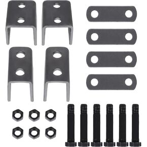 Trailer Single Axle Spring Hanger Kit for Double Eye Spring, Trailer Leaf Spring Single Axle Suspension