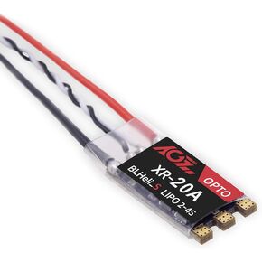 AGFRC 20A ESC Brushless DSHOT600 BLHeli_S 2-4S Lipos Electronic Speed Controller for FPV QAV Drone Multirotor Quadcopter (XR-20A)