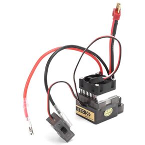 VGEBY RC نحى ESC، إصدار الجهد العالي 320A فرشاة ثنائية الاتجاه ESC مع مروحة تبريد الفرامل لنموذج سفينة السيارة نحى Esc 12V نحى Esc 3S-6S نحى Esc 1/8