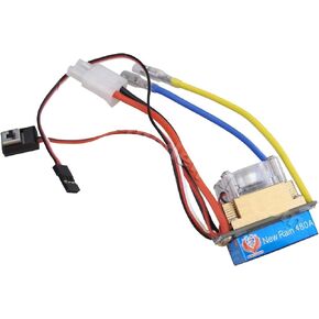 480A Three Mode Brushed Speed Controller ESC Regler for 1/10 1/8 Touring car,Buggy,Short Course Truck,Monster,truggy,rovk Crawler and Tank, Boat(Tamiya Plug)